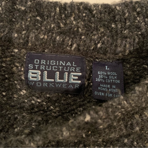 v i n t a g e :: Slouchy Grunge Grandpa Knit Wool Sweater - Picture 5 of 8